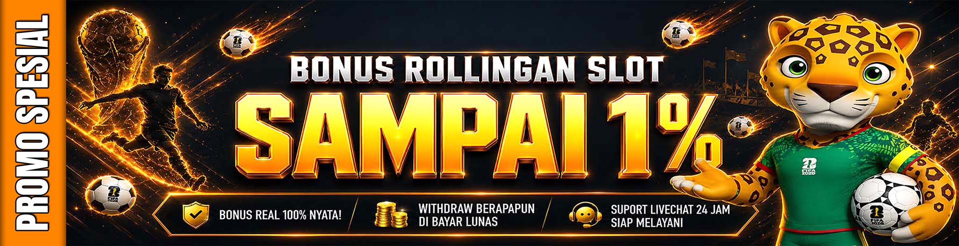 BONUS ROLLINGAN SLOT 1%